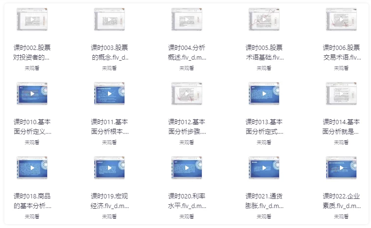 零基础炒股入门视频教程 【17GB】