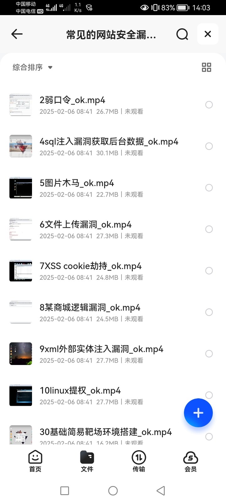 常见的网站安全漏洞视频课 mp4 241MB