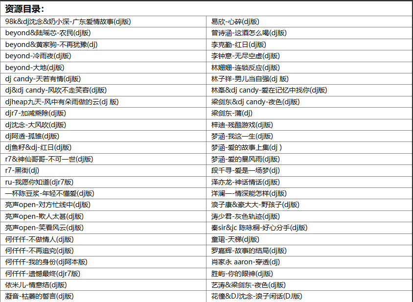 【歌单推荐】难忘超劲爆90首全粤语DJ 劲歌热舞嗨翻天,释放压力一身轻 [WAV+MP3+2.14GB]