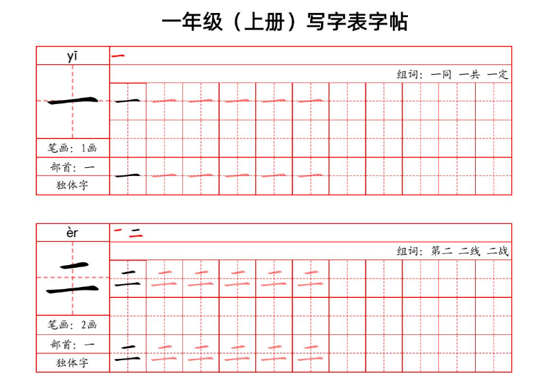 1-6年级同步精讲字卡+写字表字帖合集 教孩子如何写字【102M】