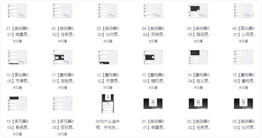 多元思维学习课 【3.6GB】