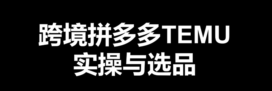 最新跨境电商（跨境夕夕、海外版夕夕TEMU）实操教学 从发布商品到售卖发货全流程操作464M