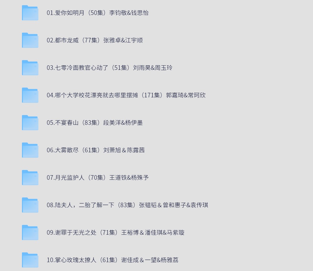【短剧】05月28日 精选+付费短剧推荐38部 中文字幕 1080P  每部2G