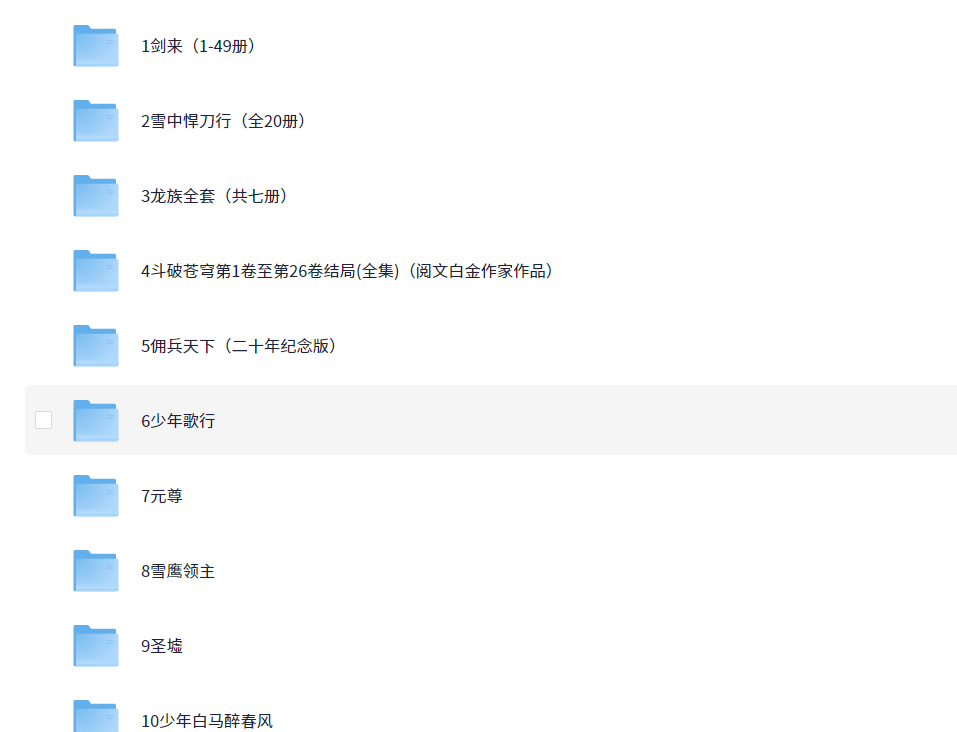 微信热门网文书单 (100部) PDF/azw3/mobi/epub/txt格式 1.1GB