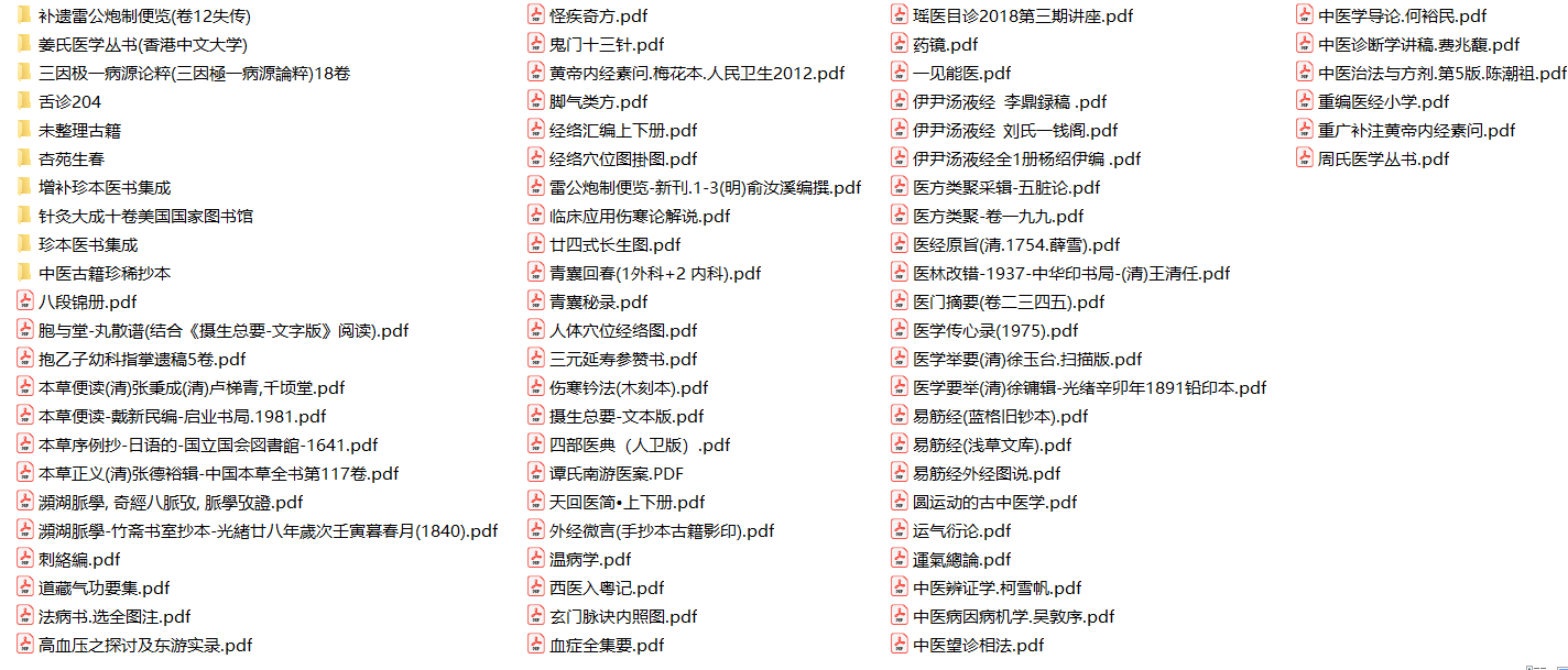 【医学古籍】「中华传统医学古籍 17.8G」