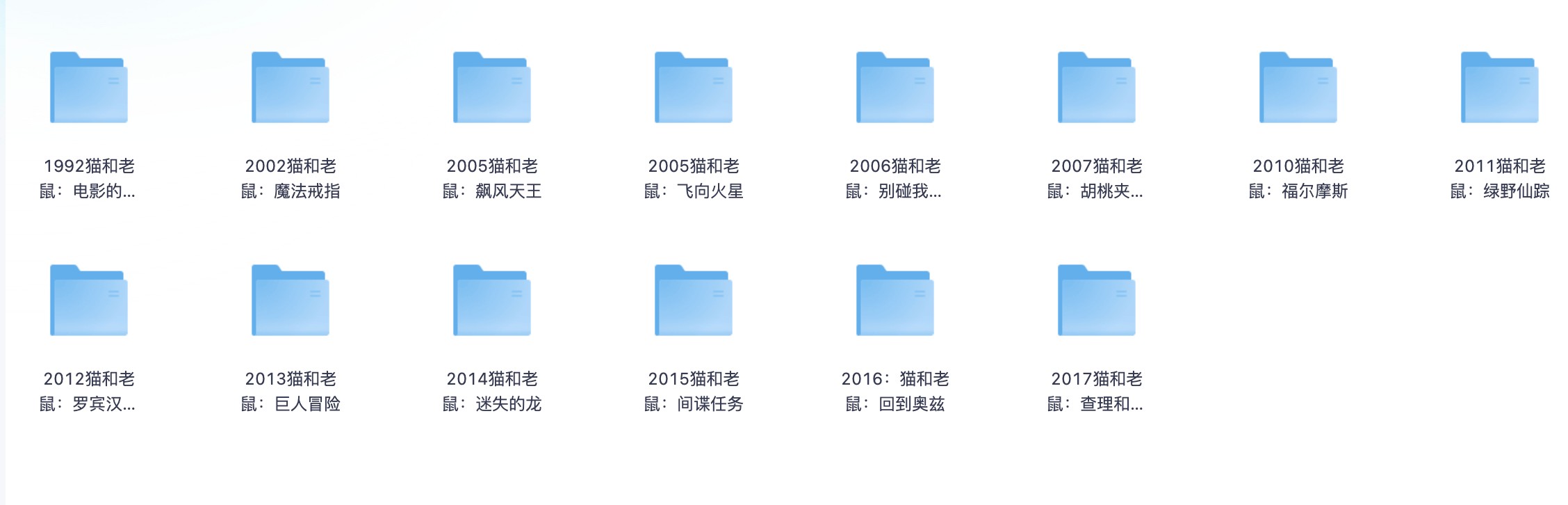 【搞笑 动画】猫和老鼠1992-2017电影合集 1080p 内封简英字幕【25.6GB】