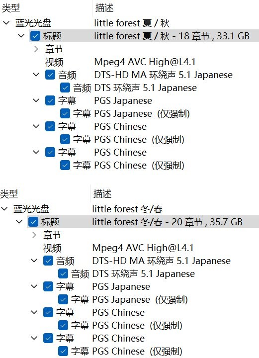 小森林系列 2部合集【蓝光原盘REMUX】【次世代环绕声5.1】内封简繁特效字幕 [67.7G]  [小森林冬春篇/小森林夏秋篇]