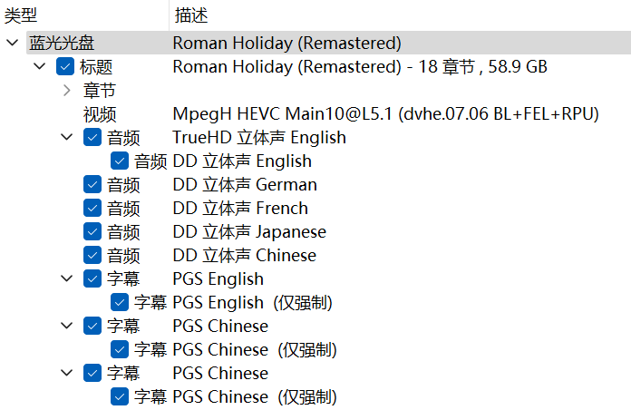 罗马假日 (1953) 【4K蓝光原盘REMUX】【杜比视界&杜比立体声国英双语】内封简体简英双语特效字幕 [55.4G]