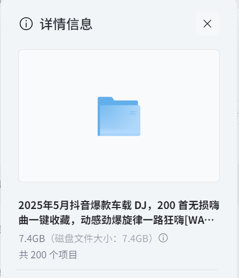 2025年5月抖音爆款车载 DJ，200 首无损嗨曲一键收藏，动感劲爆旋律一路狂嗨 [WAV+MP3+7.4GB]