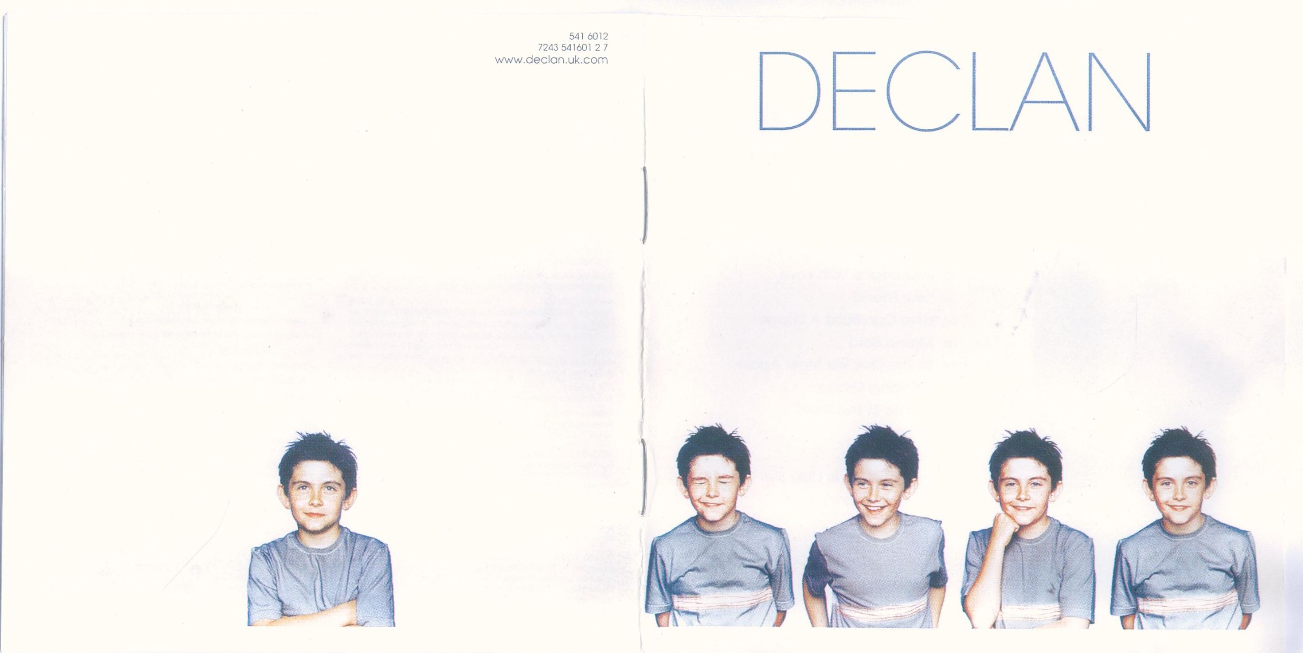 本    名迪克兰·加尔布雷斯 Declan Galbraith同名专辑Declan