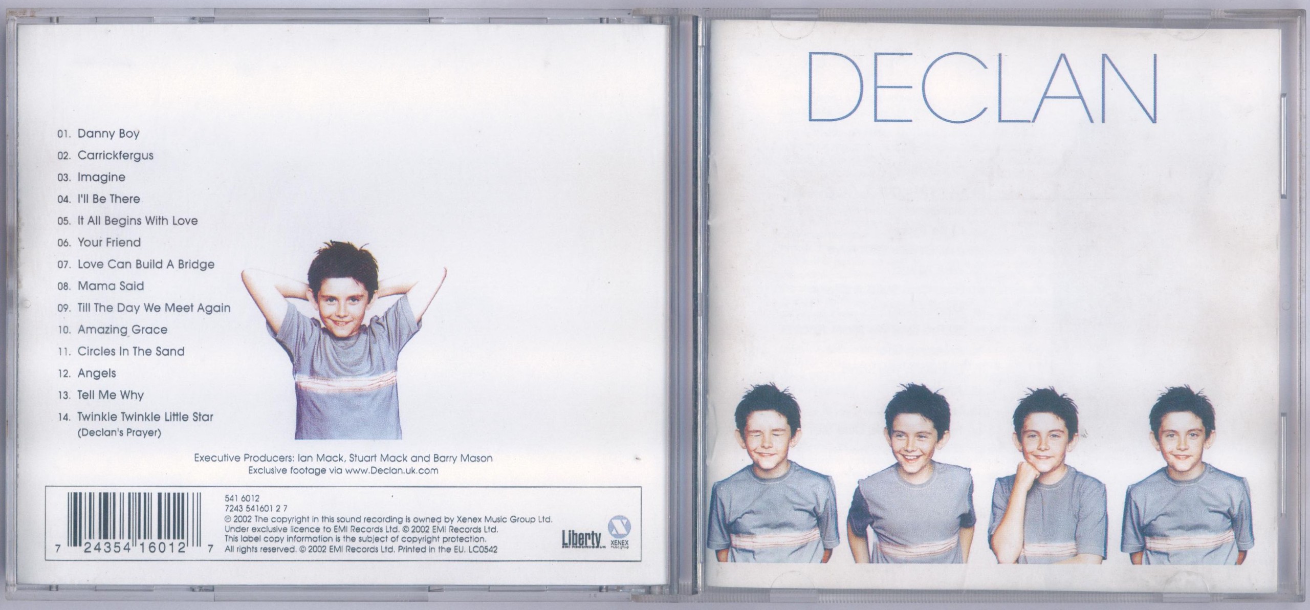 本    名迪克兰·加尔布雷斯 Declan Galbraith同名专辑Declan
