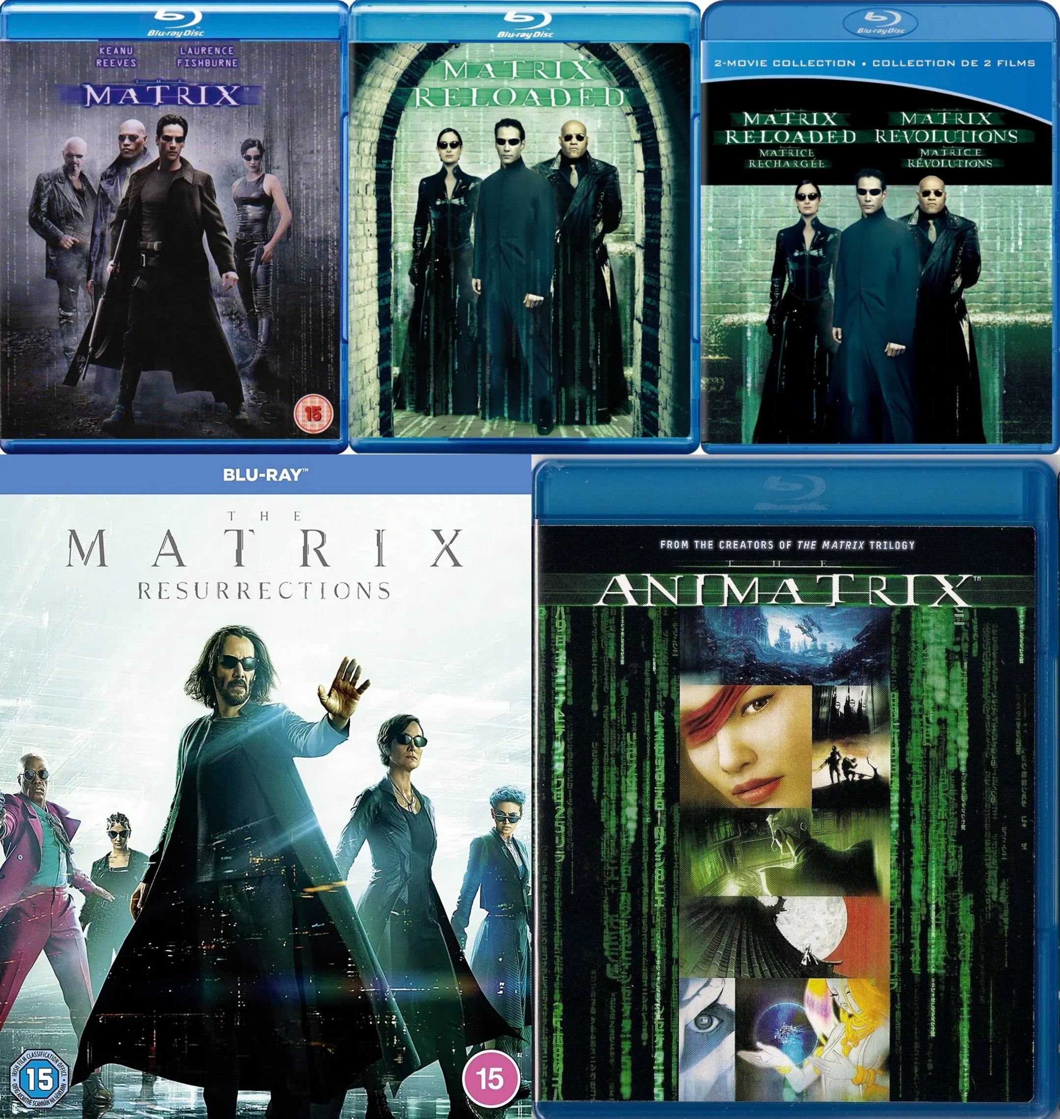 黑客帝国 (四部合集+动画)【BluRay.1080P】【高码率】【外挂简英双语特效字幕】【科幻/动作】【63.9GB】