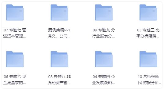财务报表分析案例集锦 【8.8GB】