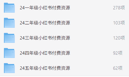 2024小学教辅资料合集 (小红书版) PDF (共4.1G）