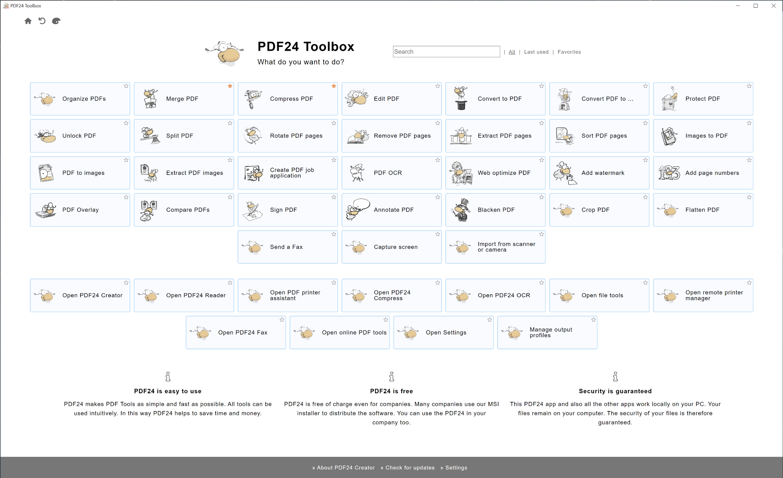PDF24 Creator(PDF工具箱) v11.27 电脑版 大小400MB