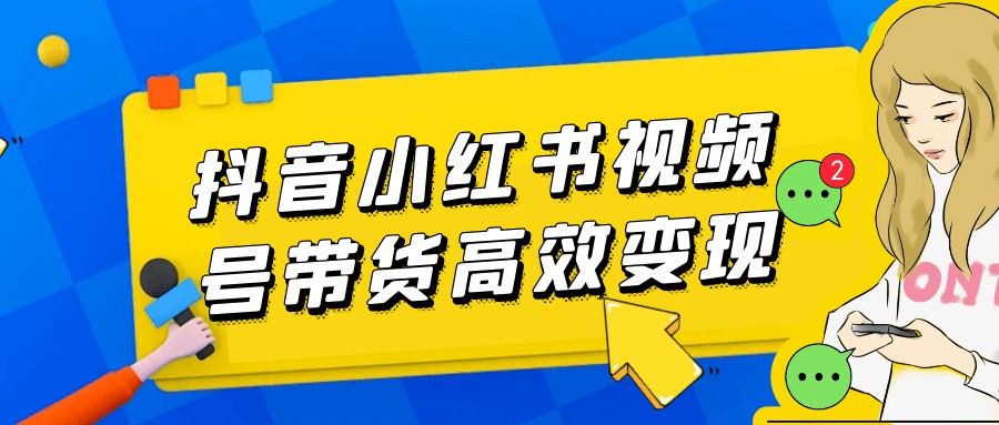 抖音小红书视频号带货高效变现【13.9GB/MP4】