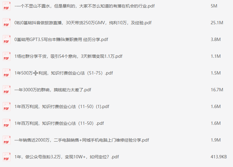 精整2023年知识星球付费文合集 八百多篇【PDF格式】【10G】