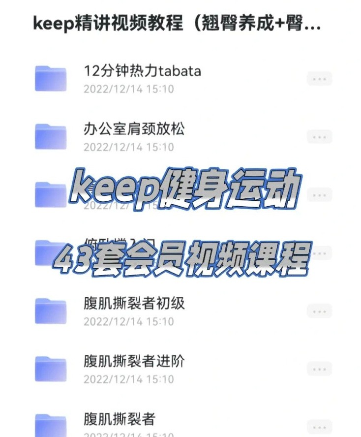 Keep付费运动健身教程合集 专业教练带练,动作精讲+计划科学【26.2GB】