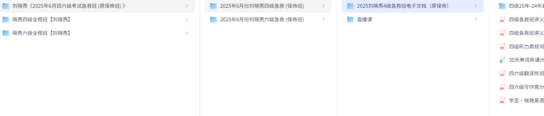 【英语四六级】刘晓艳合集（78.7GB）