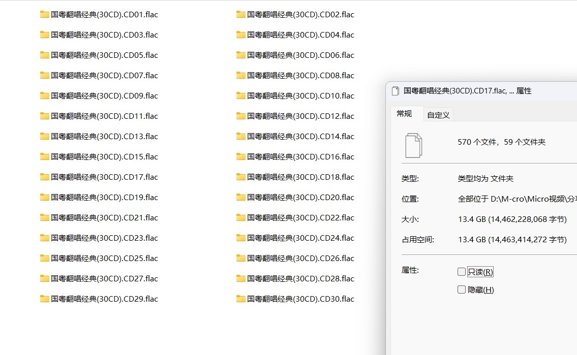 [无损音乐]国粤翻唱经典(30CD)  [flac] [13.4GB]
