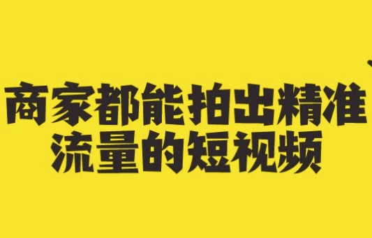 商家都能拍出精准流量的短视频 【1.3GB】