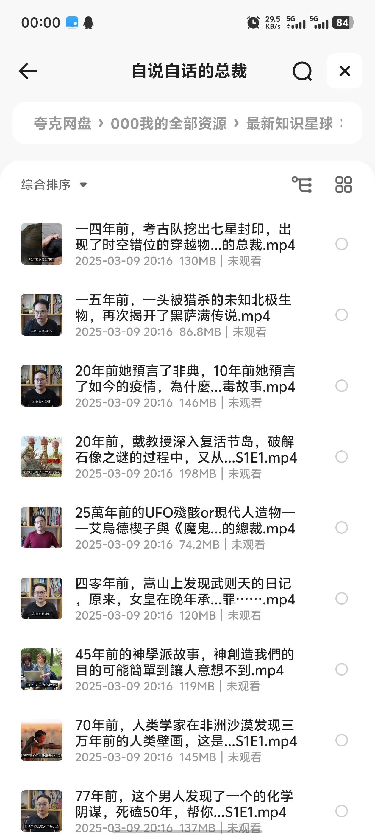 B站自说自话的总裁合集（36.1GB）