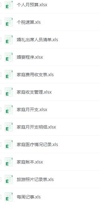 2100+Excel表格模板免费下载｜企业 个人实用（工资表 考勤表 库存表+办公效率提升）【145MB】