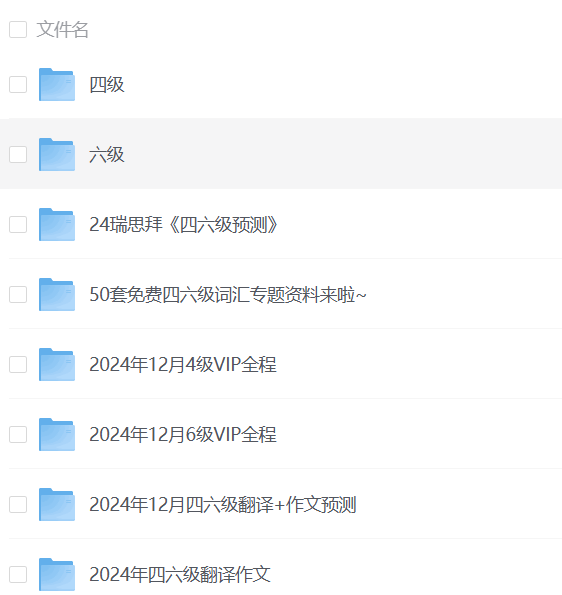 【英语四六级】24-26年英语四六级资料【190G+】