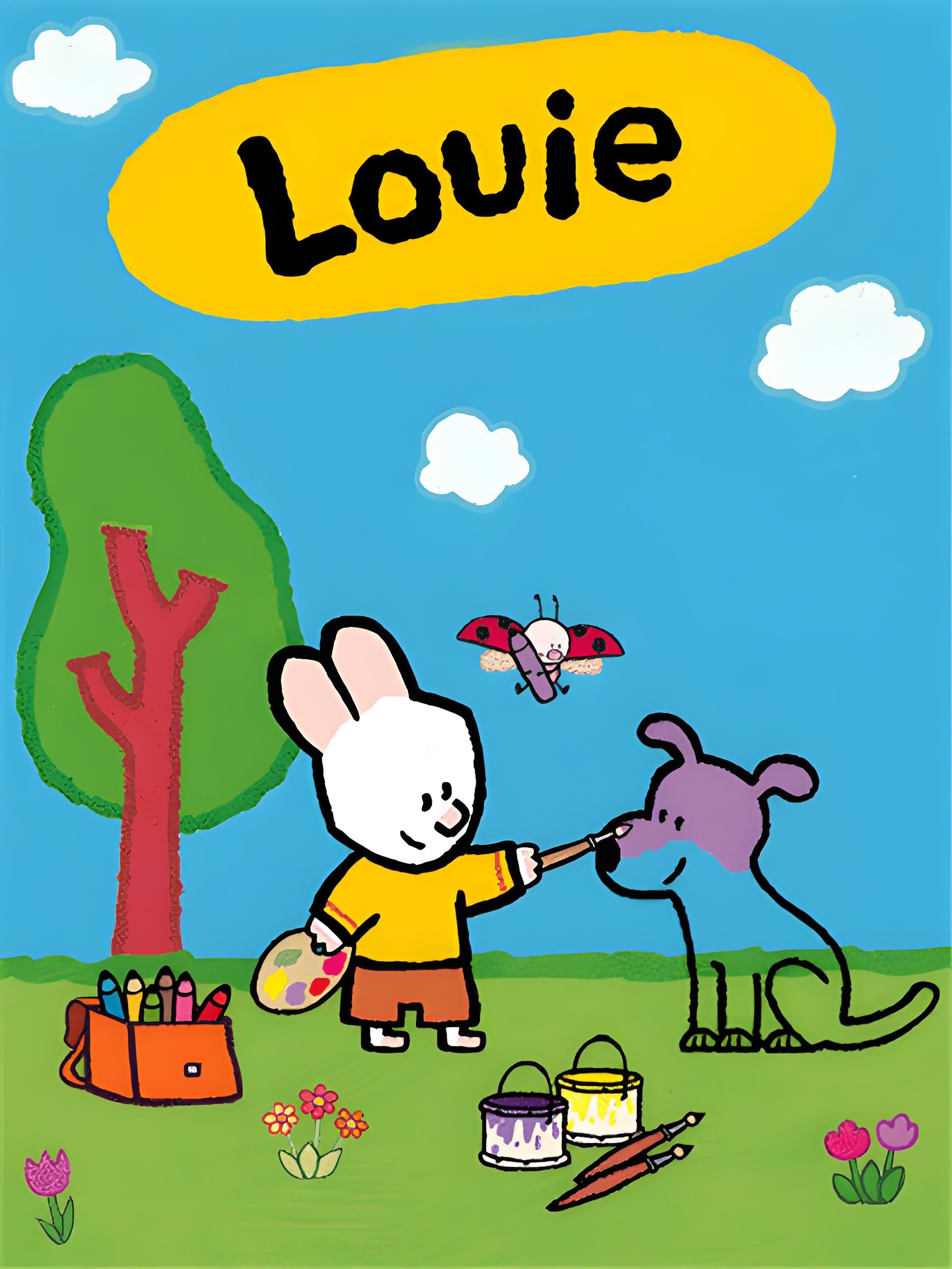 法国国宝级简笔画启蒙动画《路易小兔子 Louie (1-4季) 》 3.9GB