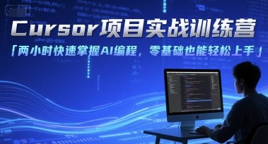 Cursor项目实战训练营，两小时快速掌握AI编程，零基础也能轻松上手【7.5GB/MP4】