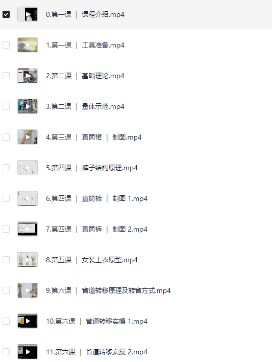 苏苏服装制版缝纫工艺课程合集【39.1GB】