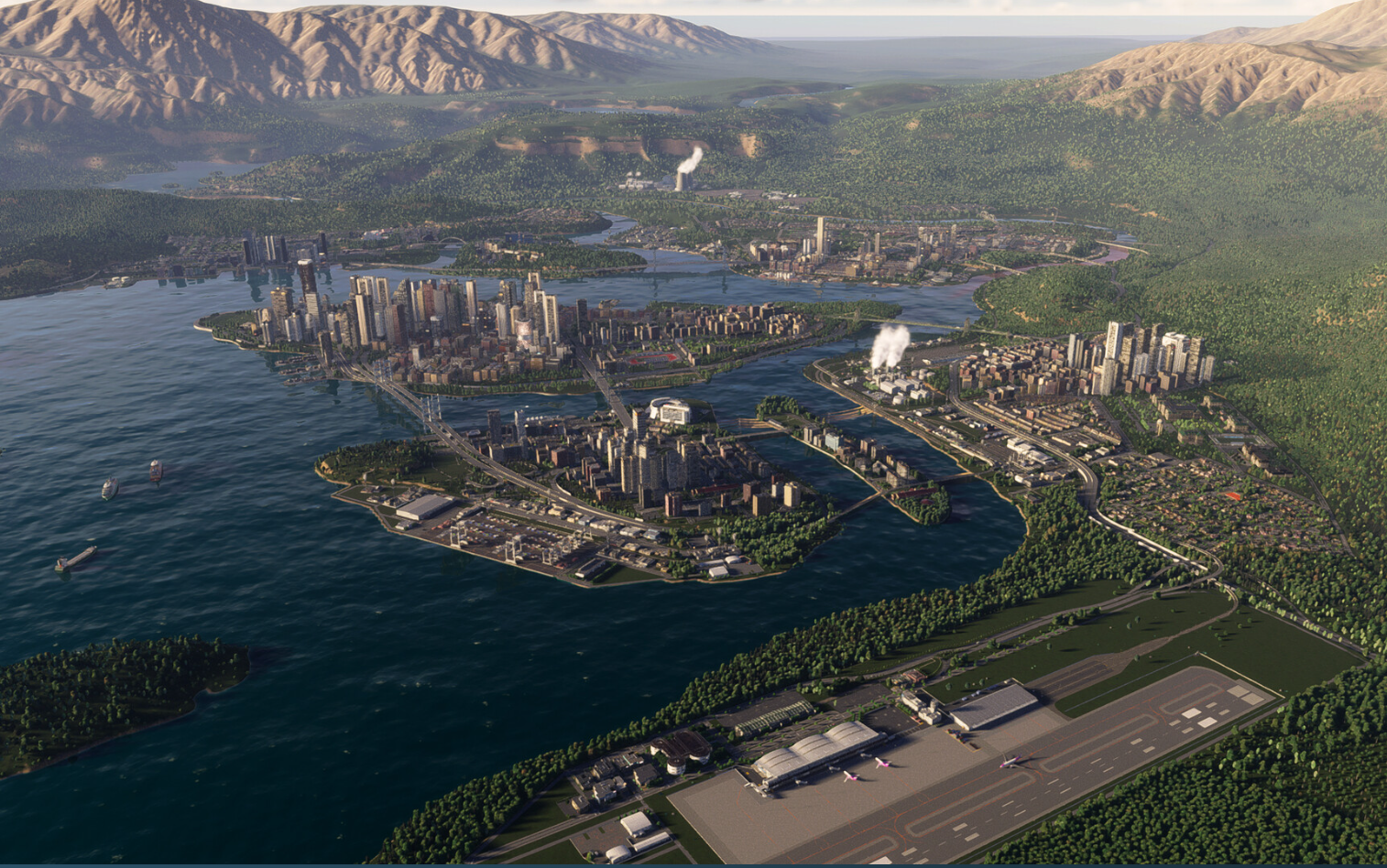 城市：天际线2【豪华版全DLC+完美存档+多项修改器】v1.3.4版8月补丁【PC游戏】 中文 免安装 容量68.7GB